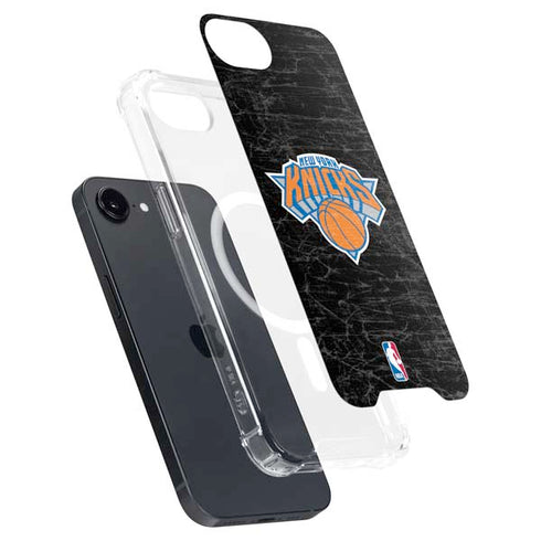 NBA New York Knicks Black Secondary Logo iPhone 16e MagSafe Case