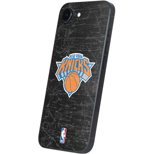 NBA New York Knicks Black Secondary Logo iPhone 16e Skin