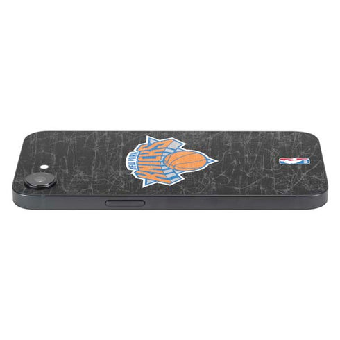 NBA New York Knicks Black Secondary Logo iPhone 16e Skin
