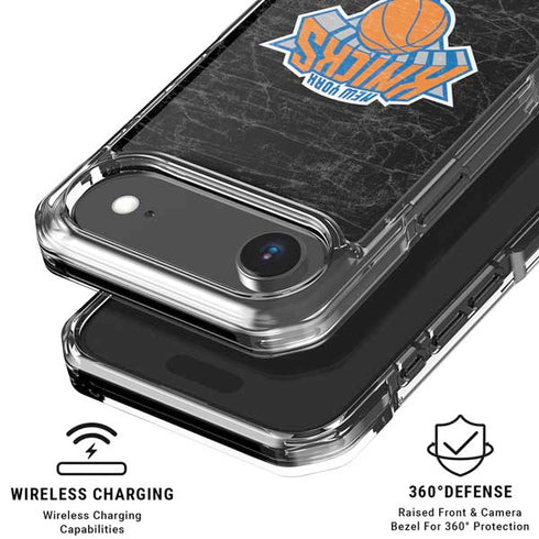 NBA New York Knicks Black Secondary Logo iPhone 17 Air Clear Case