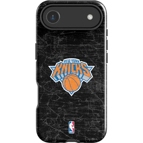 NBA New York Knicks Black Secondary Logo iPhone 17 Air Impact Case