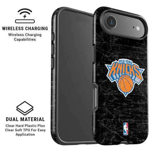 NBA New York Knicks Black Secondary Logo iPhone 17 Air Magsafe Impact Case