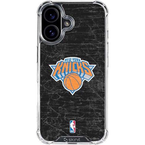 NBA New York Knicks Black Secondary Logo iPhone 17 Clear Case