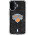 NBA New York Knicks Black Secondary Logo iPhone 17 Clear Case