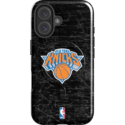 NBA New York Knicks Black Secondary Logo iPhone 17 Magsafe Impact Case