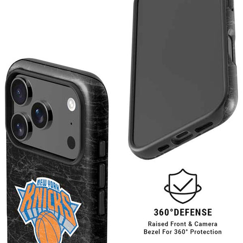 NBA New York Knicks Black Secondary Logo iPhone 17 Pro Magsafe Impact Case