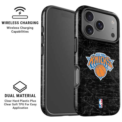 NBA New York Knicks Black Secondary Logo iPhone 17 Pro Max Magsafe Impact Case