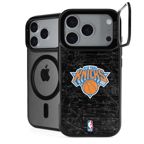 NBA New York Knicks Black Secondary Logo iPhone 18 Pro Max Kickstand Case