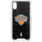NBA New York Knicks Black Secondary Logo iPhone XS Clear Case