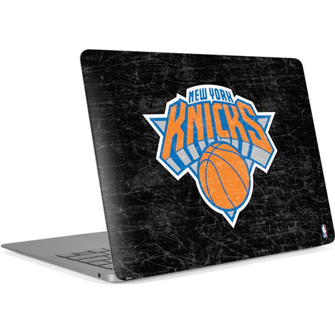 NBA New York Knicks Black Secondary Logo Apple MacBook Air Skin