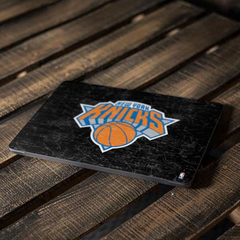 NBA New York Knicks Black Secondary Logo Apple MacBook Air Skin