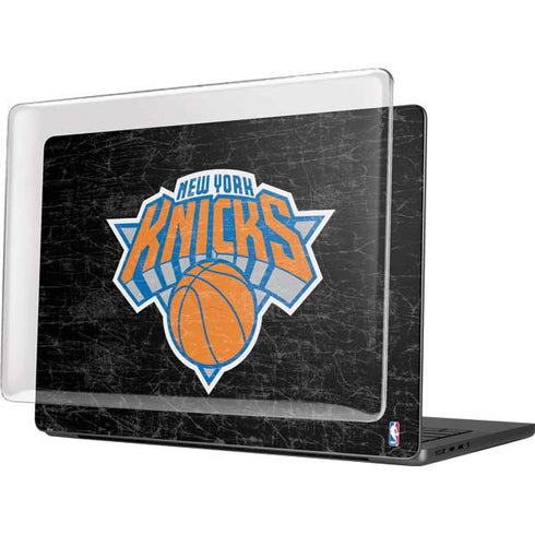 NBA New York Knicks Black Secondary Logo MacBook Pro 14in (2021-24) Case plus Skin