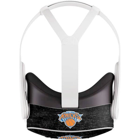 NBA New York Knicks Black Secondary Logo Meta Quest 3S Skin