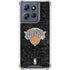 NBA New York Knicks Black Secondary Logo Moto G 5G (2025) Clear Case