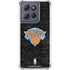 NBA New York Knicks Black Secondary Logo Moto G Stylus 5G (2025) Clear Case