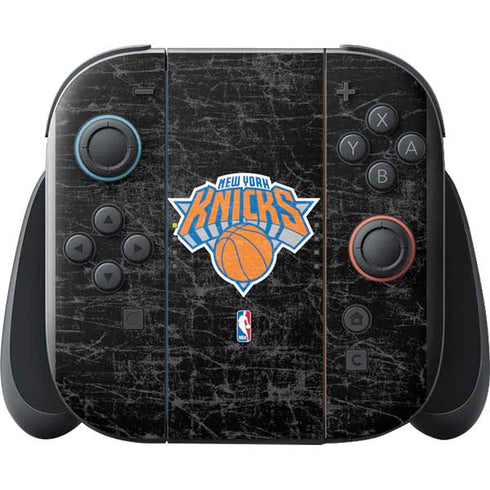 NBA New York Knicks Black Secondary Logo Nintendo Switch 2 (2025) with Joy-Con Skin