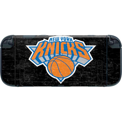 NBA New York Knicks Black Secondary Logo Nintendo Switch 2 (2025) with Joy-Con Skin