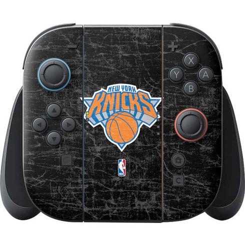 NBA New York Knicks Black Secondary Logo Nintendo Switch 2 (2025) Joy-Con Controller Skin
