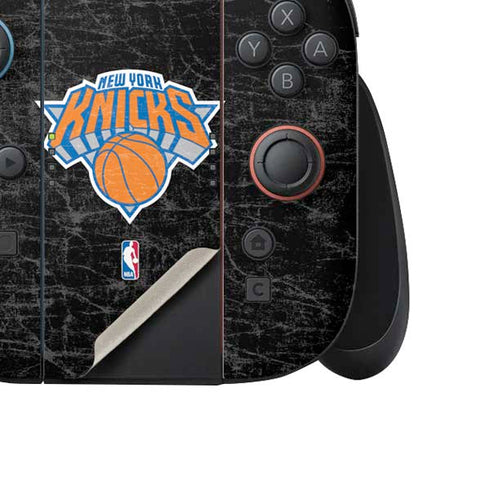 NBA New York Knicks Black Secondary Logo Nintendo Switch 2 (2025) Joy-Con Controller Skin