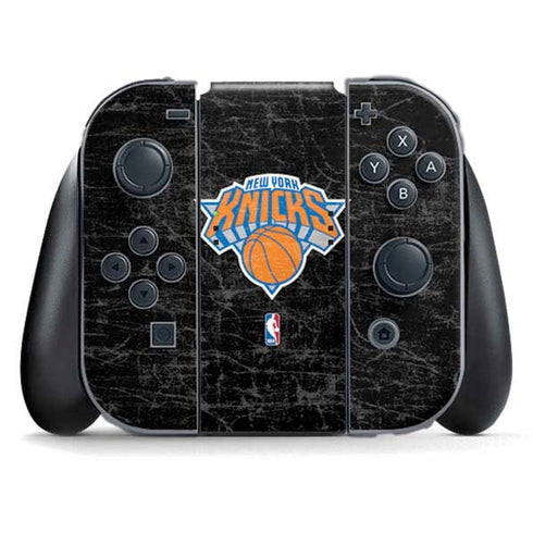 NBA New York Knicks Black Secondary Logo Nintendo Skins
