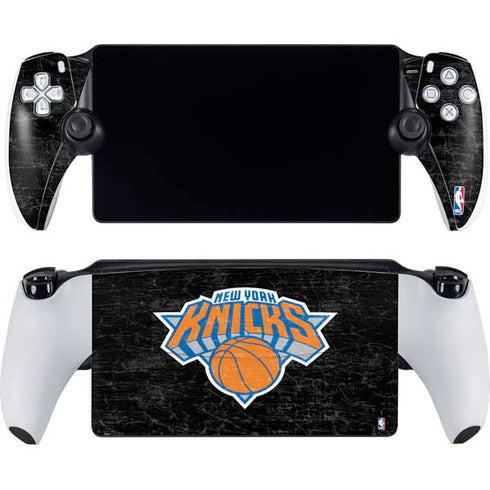 NBA New York Knicks Black Secondary Logo PlayStation Portal Remote Player Skin