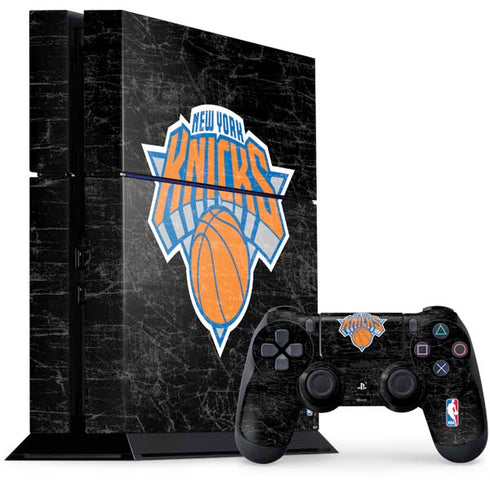 NBA New York Knicks Black Secondary Logo PlayStation PS4 Skins