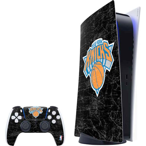 NBA New York Knicks Black Secondary Logo PlayStation PS5 Skins