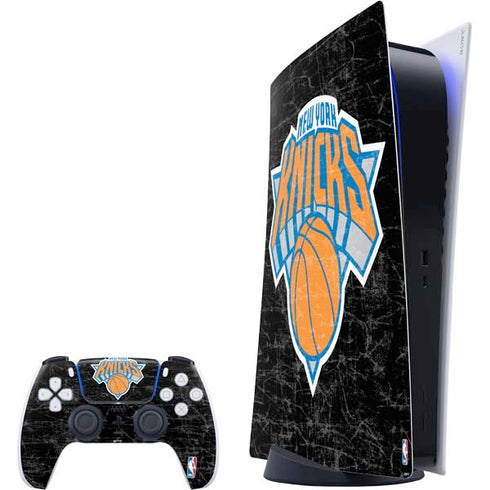 NBA New York Knicks Black Secondary Logo PlayStation PS5 Skins