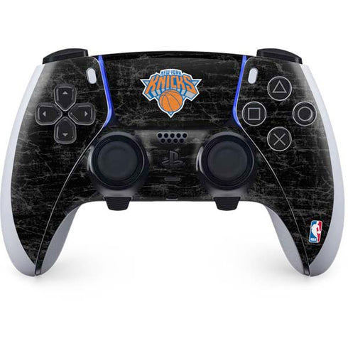 NBA New York Knicks Black Secondary Logo PS5 DualSense Edge Pro Controller Skin