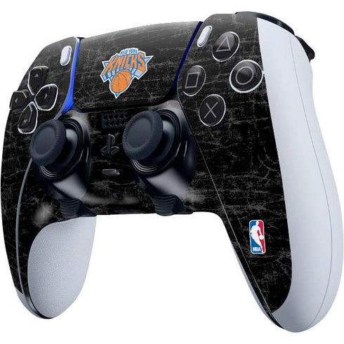 NBA New York Knicks Black Secondary Logo PS5 DualSense Edge Pro Controller Skin