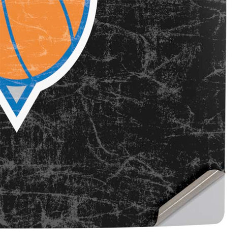 NBA New York Knicks Black Secondary Logo PS5 Pro Console Skin