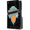 NBA New York Knicks Black Secondary Logo PS5 Pro Disk Console Skin