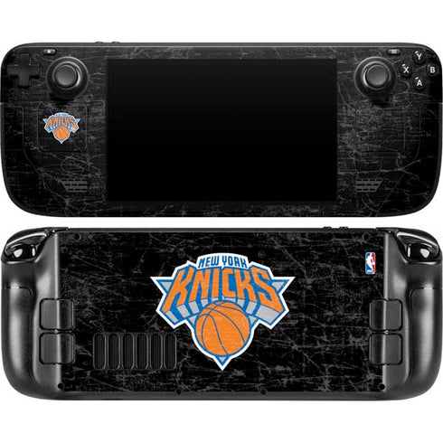 NBA New York Knicks Black Secondary Logo Steam Deck Handheld Gaming Computer OLED Skin
