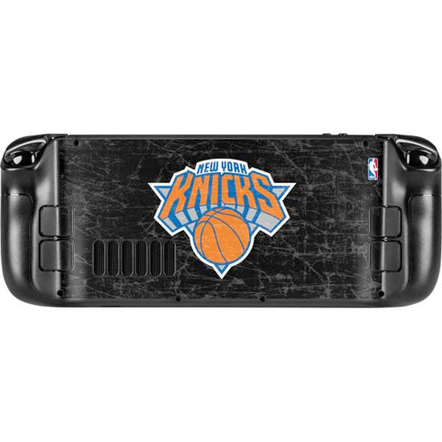 NBA New York Knicks Black Secondary Logo Steam Deck Handheld Gaming Computer Skin