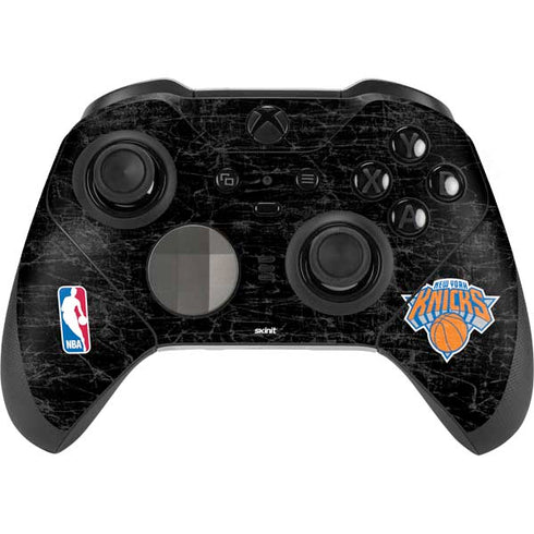 NBA New York Knicks Black Secondary Logo Xbox Elite Wireless Controller Series 2 Skin