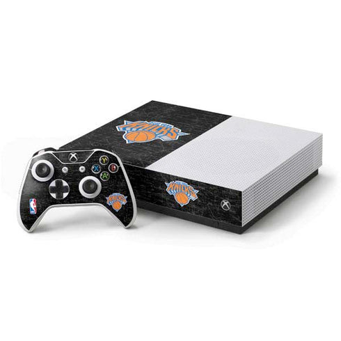 NBA New York Knicks Black Secondary Logo Xbox One S All-Digital Edition Bundle Skin