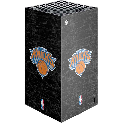 NBA New York Knicks Black Secondary Logo XBox Series X Digital Edition Console Skin