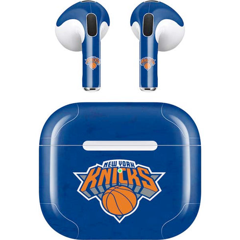 NBA New York Knicks Distressed Apple AirPods (3rd Gen 2021) Skin