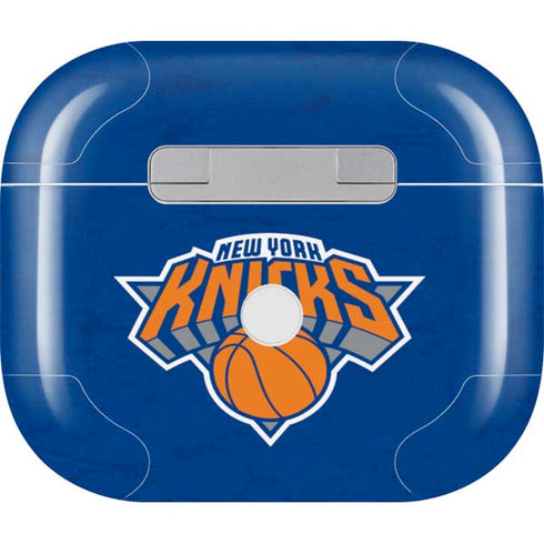 NBA New York Knicks Distressed Apple AirPods (3rd Gen 2021) Skin