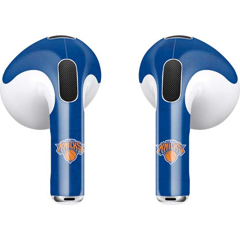 NBA New York Knicks Distressed Apple AirPods (3rd Gen 2021) Skin