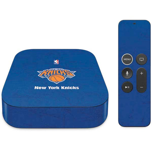 NBA New York Knicks Distressed Apple TV Skin