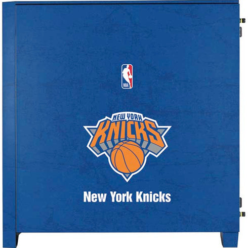 NBA New York Knicks Distressed Corsair 4000D Tempered Glass Mid-Tower ATX Case Skin