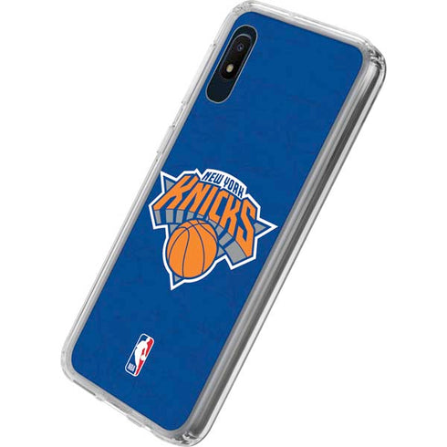 NBA New York Knicks Distressed Galaxy A10e Clear Case