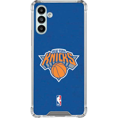 NBA New York Knicks Distressed Galaxy A13 5G Clear Case