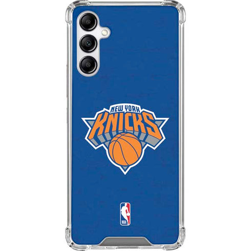 NBA New York Knicks Distressed Galaxy A14 5G Clear Case