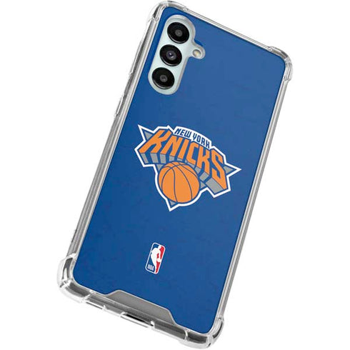 NBA New York Knicks Distressed Galaxy A16 5G Clear Case