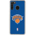 NBA New York Knicks Distressed Galaxy A21 Clear Case