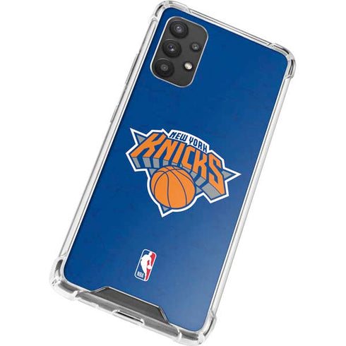 NBA New York Knicks Distressed Galaxy A32 5G Clear Case