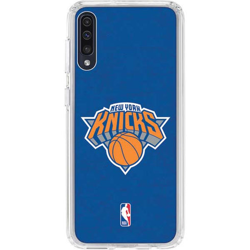 NBA New York Knicks Distressed Galaxy A50 Clear Case