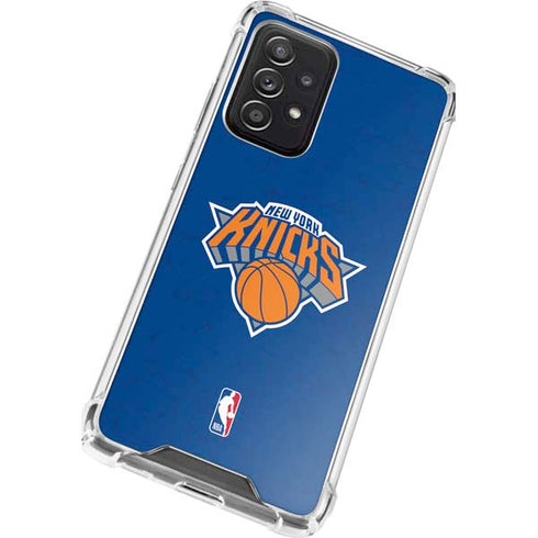 NBA New York Knicks Distressed Galaxy A52 5G Clear Case